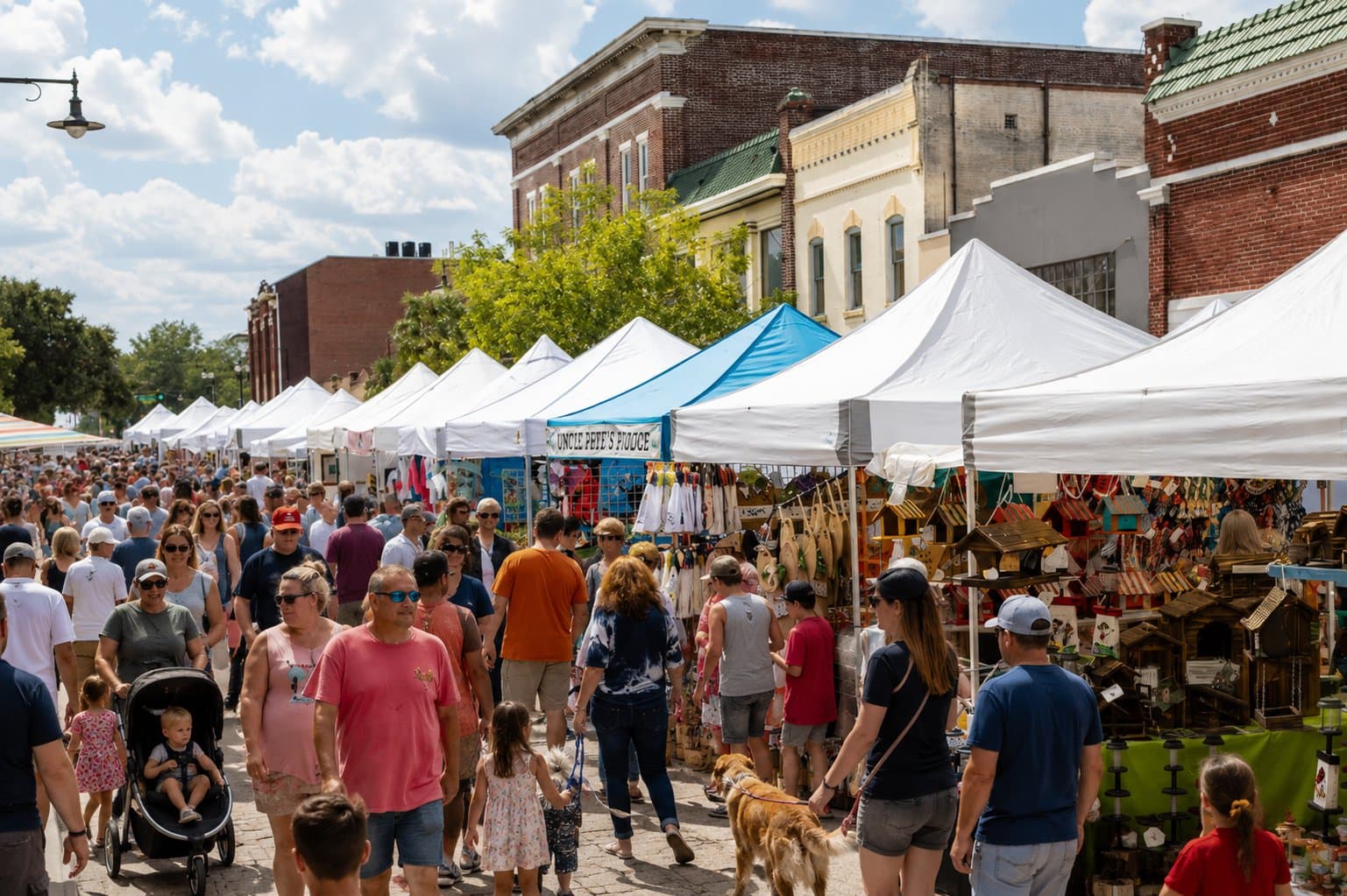 DeLand Outdoor Art Festival on Pine Avenue, Florida