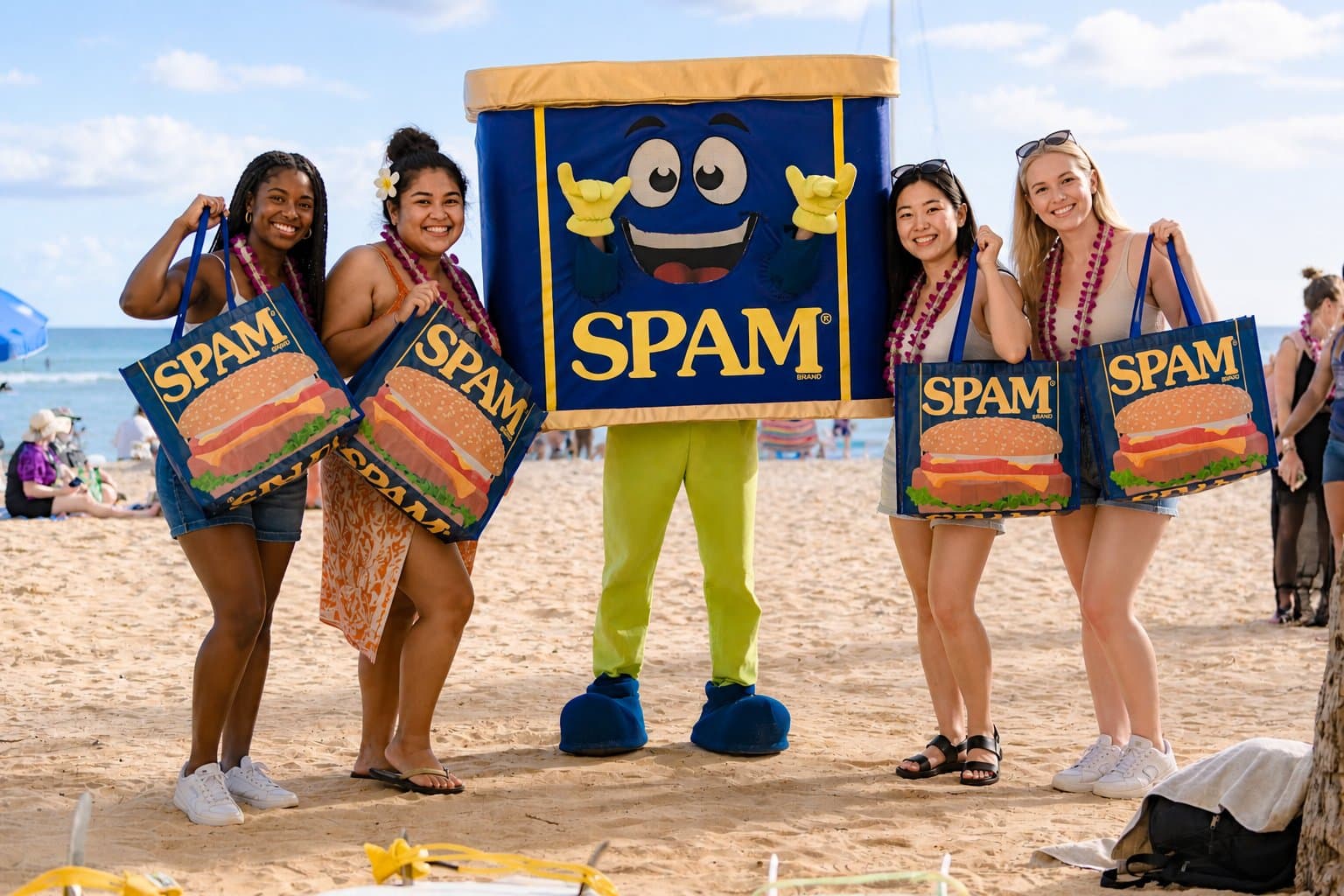 Waikiki SPAM JAM festival on Kalakaua Avenue